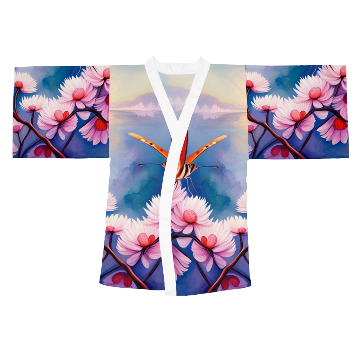 Long Sleeve Butterfly Kimono Robe