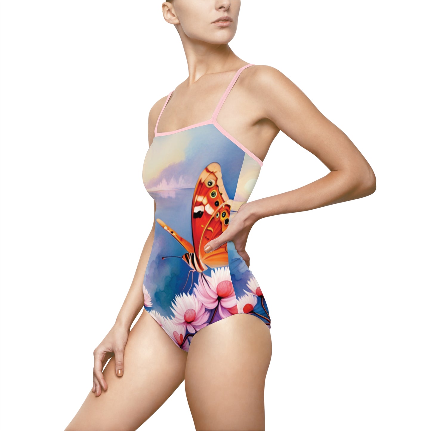 Women's Butterfly One-piece Swimsuit (AOP)