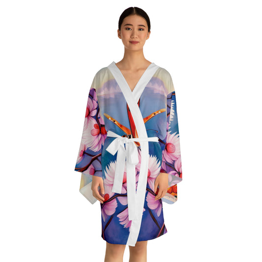 Long Sleeve Butterfly Kimono Robe