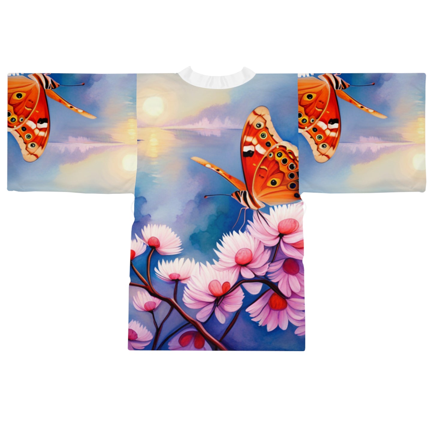 Long Sleeve Butterfly Kimono Robe