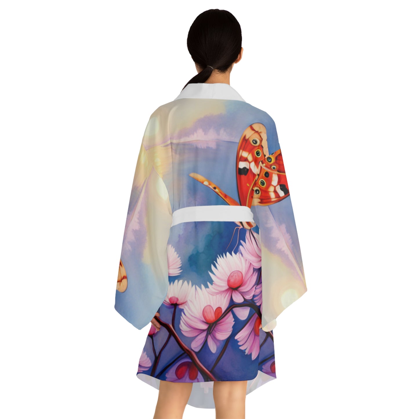 Long Sleeve Butterfly Kimono Robe